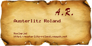 Austerlitz Roland névjegykártya